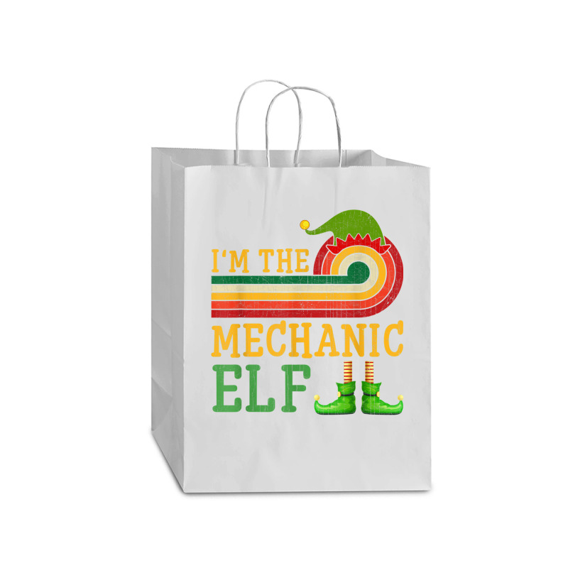 I'm The Mechanic Elf Matching Group Christmas Party Pajama Mart Paper Bag -13 X 7 X 17 | Artistshot