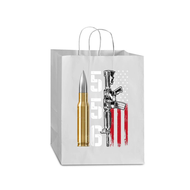 Ar-15 American Flag, Ar15 Rifle Sling Gift Gun Owner Back Mart Paper Bag -13 x 7 x 17 by rayhenault | Artistshot