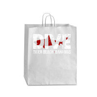 Dive Bahamas Tiger Beach Scuba Diving Shark Queen Paper Bag - 16 X 6 X 19 1/4 | Artistshot