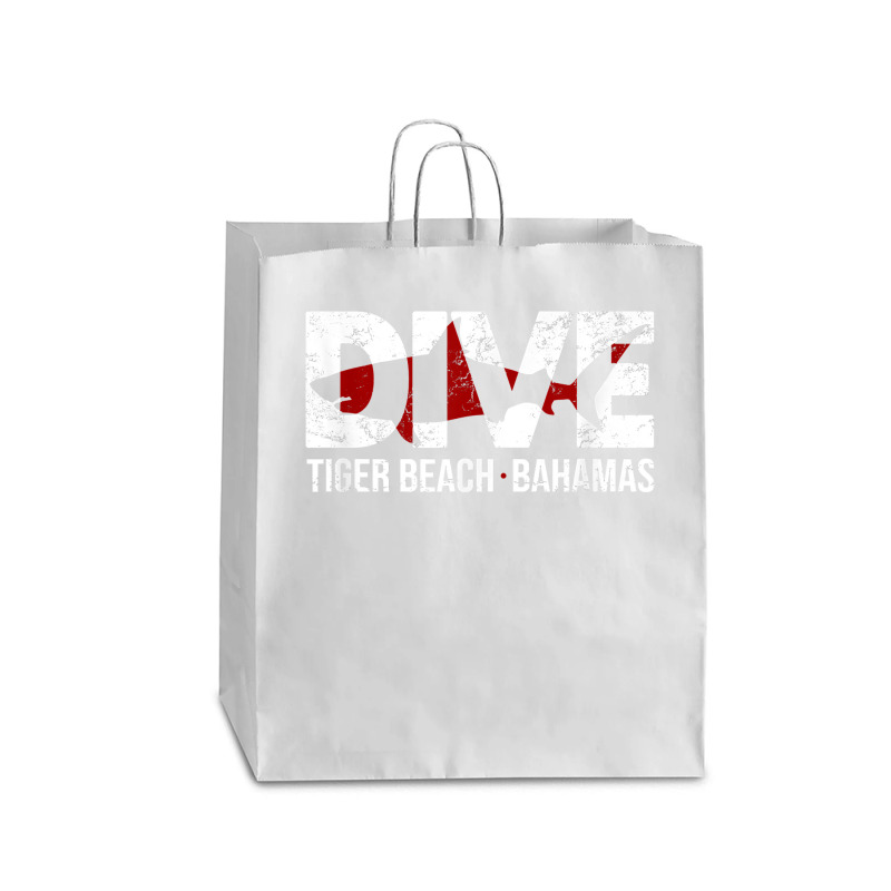 Dive Bahamas Tiger Beach Scuba Diving Shark Queen Paper Bag - 16 X 6 X 19 1/4 | Artistshot