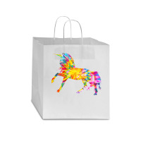 Tie Dye T  Shirt T I E D Y E U N I C O R N T  Shirt Star Paper Bag - 13 X 7 X 13 | Artistshot