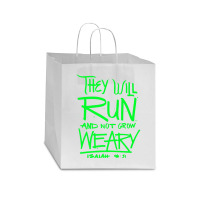 They Will Run And Not Grow Weary Isaiah 4631 Christian Premium T Shirt Star Paper Bag - 13 X 7 X 13 | Artistshot