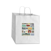 Electronic Musician Synthesizers And Drum Machine Dj 1.png Take Out Paper Bag - 14 X 10 X 15 1/2 | Artistshot