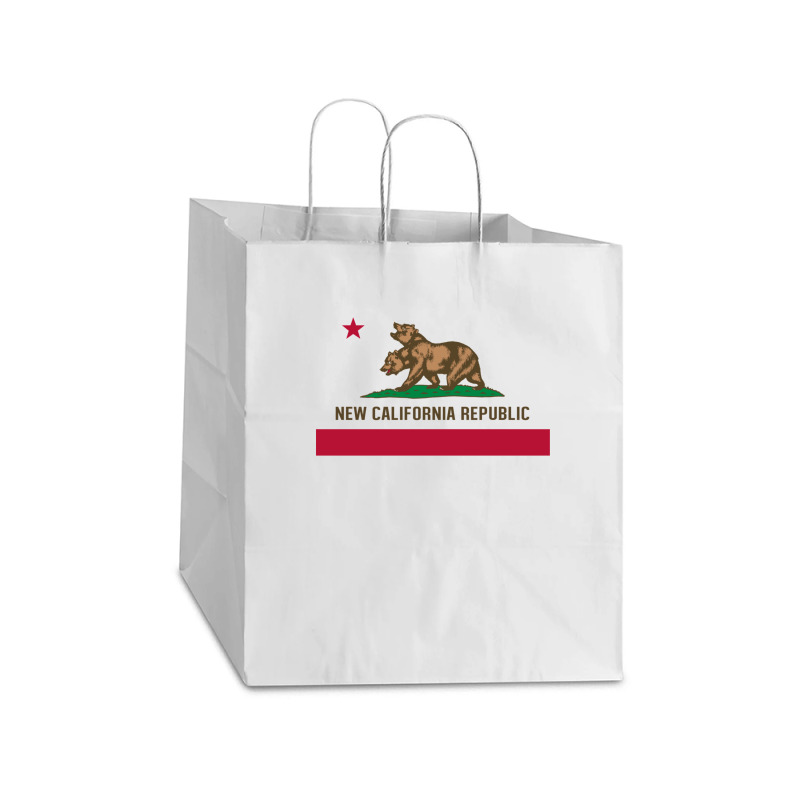 California Take Out Paper Bag - 14 X 10 X 15 1/2 | Artistshot