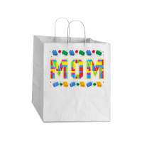 Mom Brick Builder Funny Blocks Master Builder Take Out Paper Bag - 14 X 10 X 15 1/2 | Artistshot