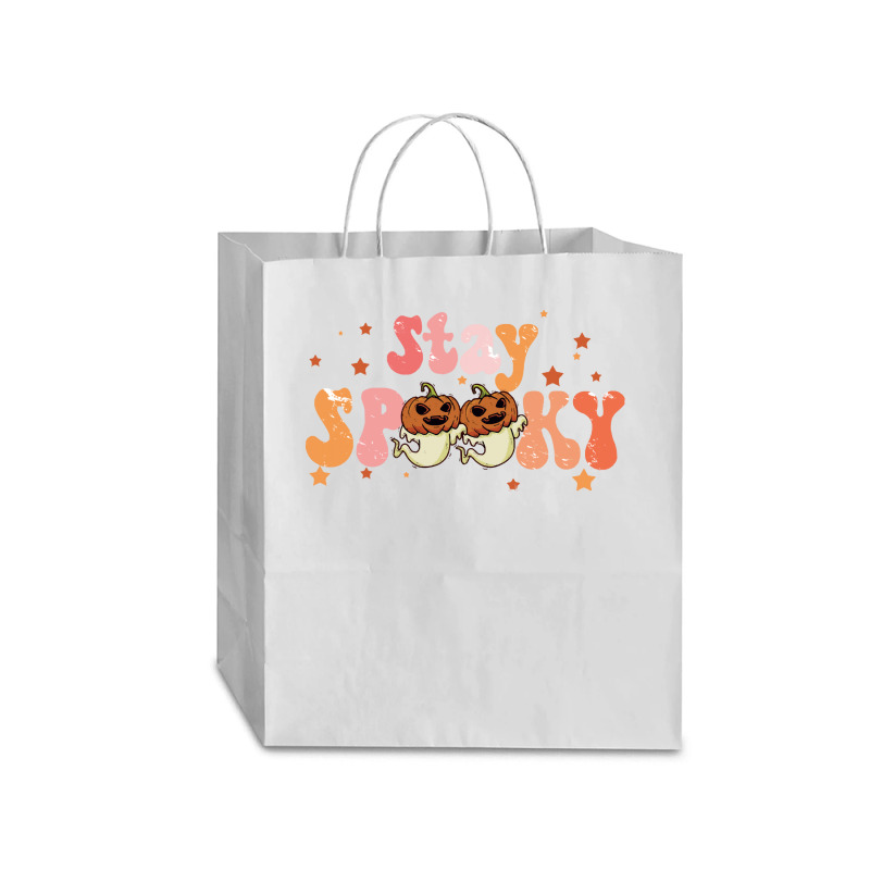 Stay Spooky T  Shirt Funny Halloween Costume Cute Ghost Pumpkin Stay S Traveler Paper Bag -13 X 6 X 15 3/4 | Artistshot