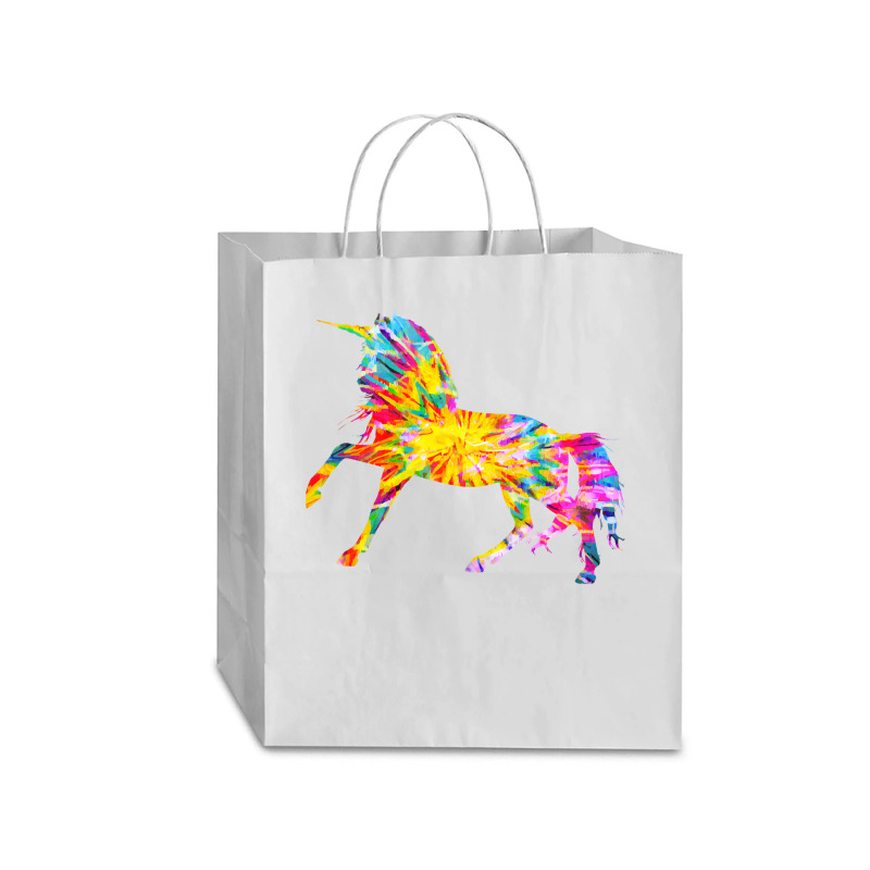 Tie Dye T  Shirt T I E D Y E U N I C O R N T  Shirt Traveler Paper Bag -13 X 6 X 15 3/4 | Artistshot