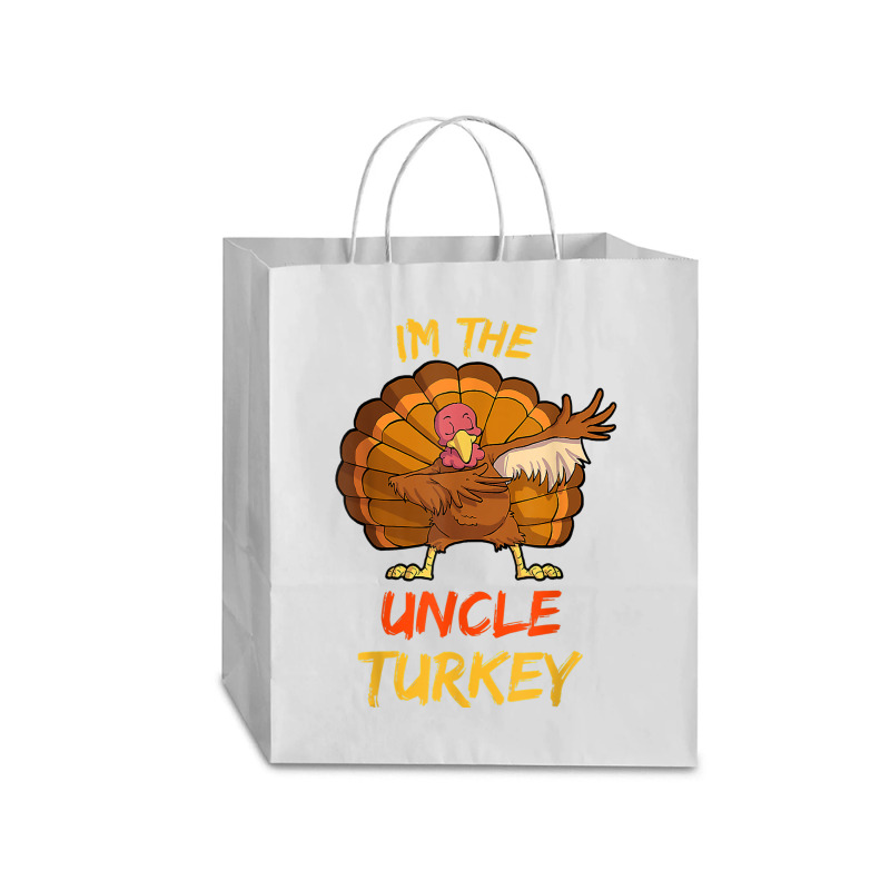 Uncle Turkey Matching Family Group Thanksgiving Party Pajama Traveler Paper Bag -13 X 6 X 15 3/4 | Artistshot