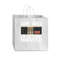 Game Over Im Getting Married Bachelor Party Vogue Paper Bag - 16 X 6 X 12 | Artistshot