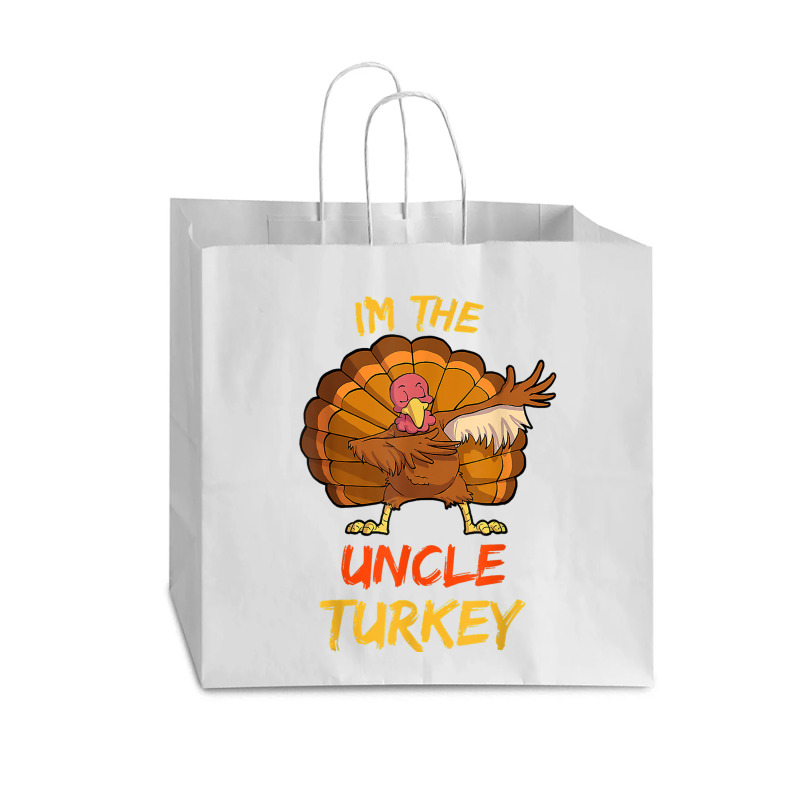 Uncle Turkey Matching Family Group Thanksgiving Party Pajama Vogue Paper Bag - 16 X 6 X 12 | Artistshot