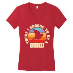 bird t  shirt i like bird funny vintage lover today i choose bird t  s Women's V-Neck T-Shirt | Artistshot