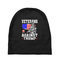 Veterans Against Trump Baby Beanies | Artistshot