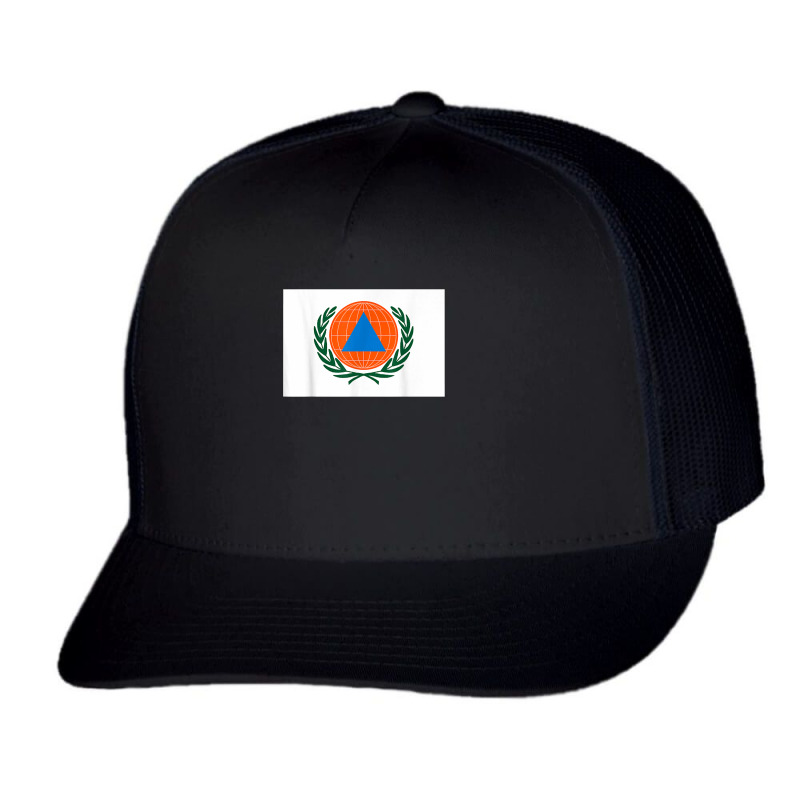 International Civil Defence Organization Flag T Shirt Trucker Cap | Artistshot