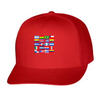 Vintage Latin American Flags Hispanic Heritage Month T Shirt Trucker Cap | Artistshot