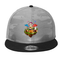 Hippie Mushrooms Camping Psychedelic Forest Fungi Festival T Shirt Camo Snapback | Artistshot