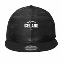 Iceland Flag Vintage  Men Women Kids  Iceland Sweatshirt Camo Snapback | Artistshot