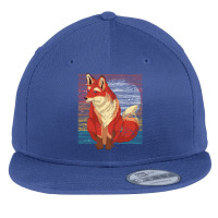 Fox T  Shirt Retro Fox Lover Nature Wildlife Forest Animal Fox T  Shir Flat Bill Snapback Cap | Artistshot