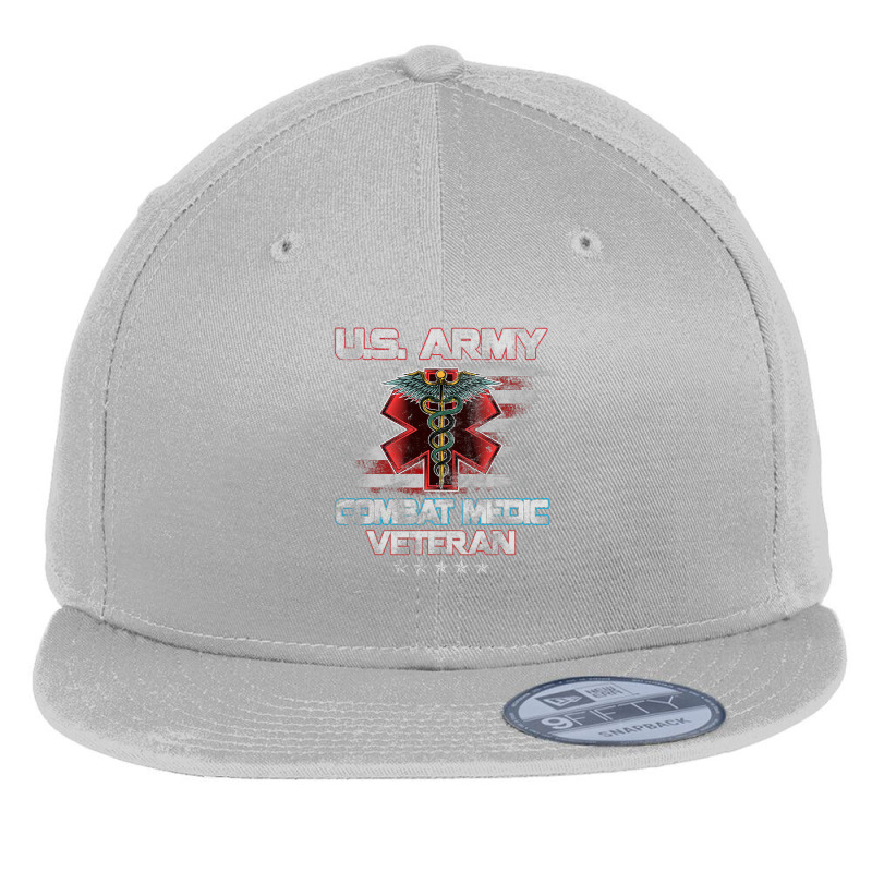 U.s Army Combat Medic Proud Veteran Medical Military Retired 138 Flat Bill Snapback Cap by pester | Artistshot