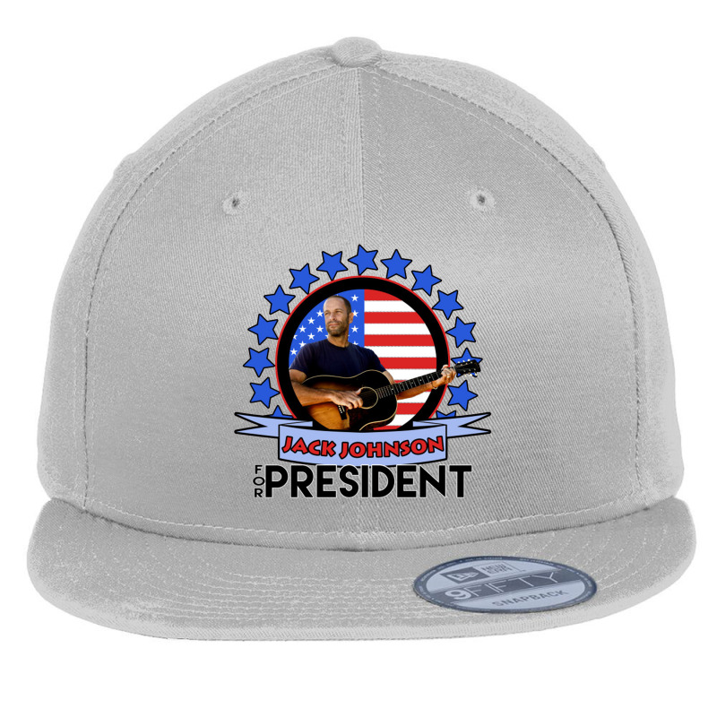 Jack Johnson For President 2020 Flat Bill Snapback Cap by sabrinajohnie | Artistshot