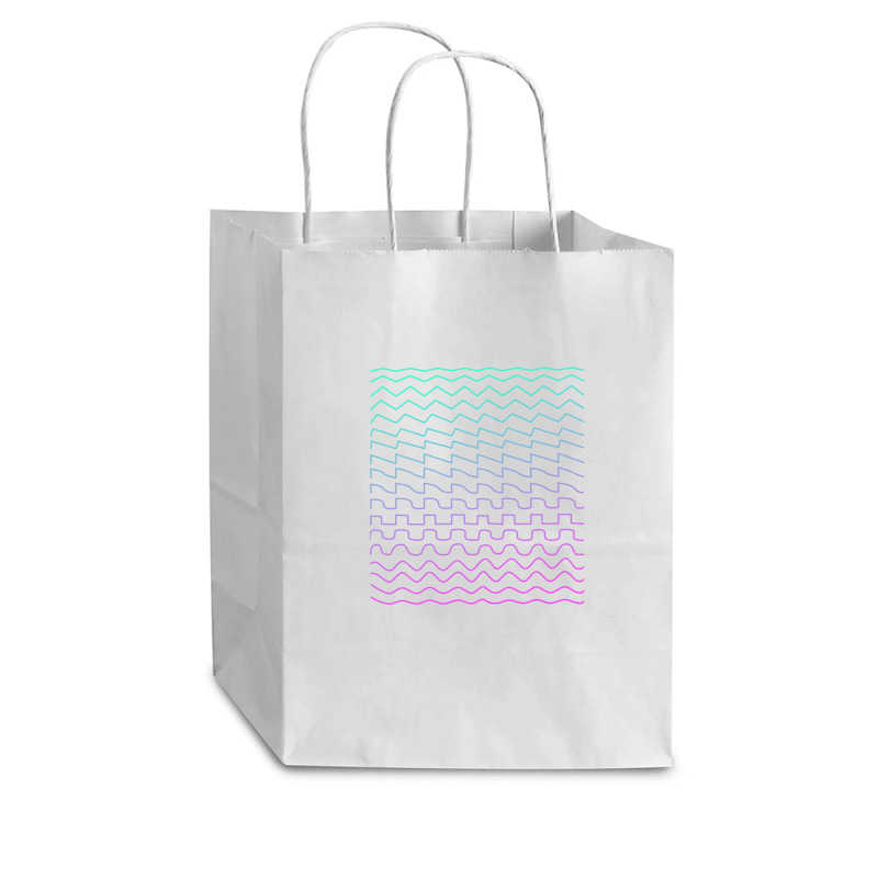 Synthesizer Waveforms Cub Paper Bag - 8 X 4 1/2 X 10 1/4 | Artistshot