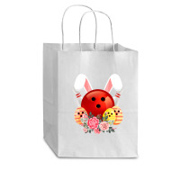 Bowling Easter Bunny Egg 2020 Rabbit Flowers Pascha Bowler Cub Paper Bag - 8 X 4 1/2 X 10 1/4 | Artistshot