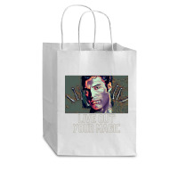 Live Out Your Magic (famous Face With Hands Fingers) Cub Paper Bag - 8 X 4 1/2 X 10 1/4 | Artistshot