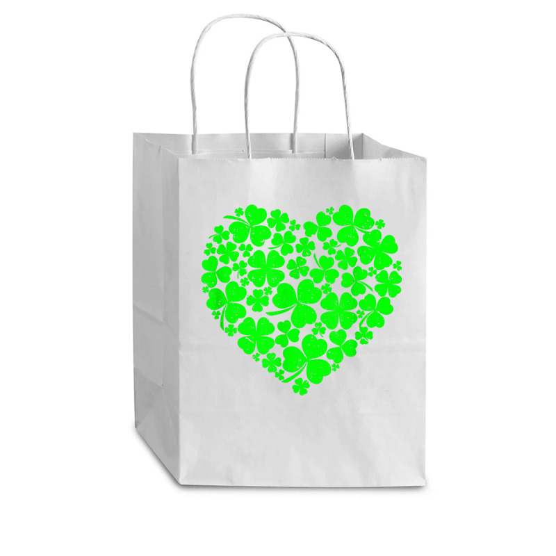 St Patrick's Day Shamrock Heart  St Patricks Day T Shirt Cub Paper Bag - 8 X 4 1/2 X 10 1/4 | Artistshot