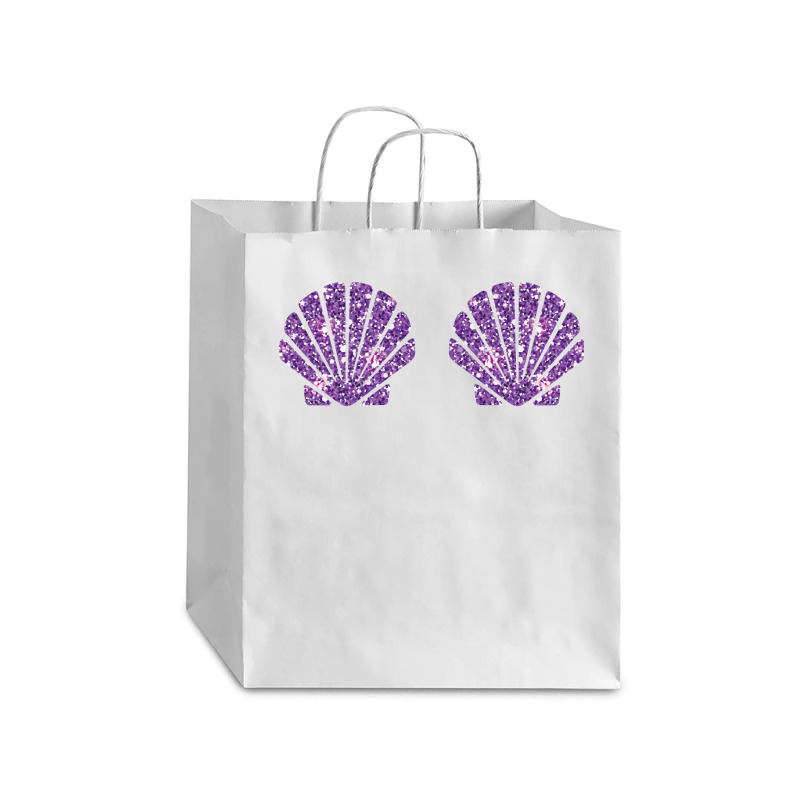 Mermaid Sea Shell Bra Costume Halloween Design Sweatshirt Debie Paper Bag - 10 X 5 X 13 | Artistshot