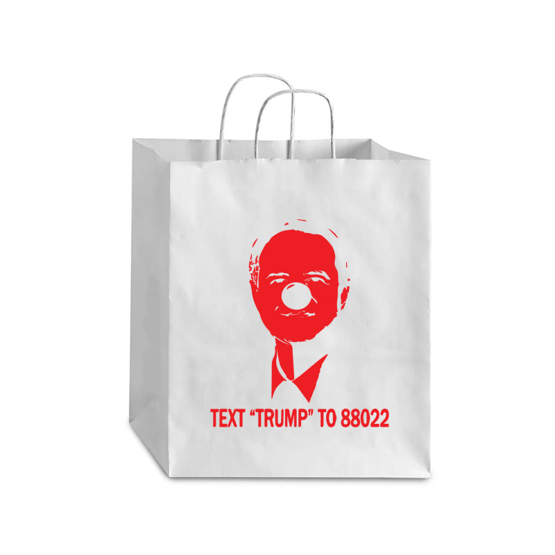 Text Trump To 88022 Debie Paper Bag - 10 X 5 X 13 | Artistshot