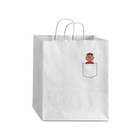 Peanuts Franklin Faux Pocket Debie Paper Bag - 10 X 5 X 13 | Artistshot