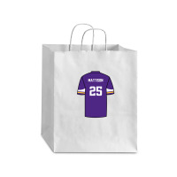 Alexander Mattison Jersey 1 Debie Paper Bag - 10 X 5 X 13 | Artistshot