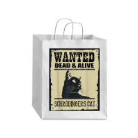 Wanted Dead Or Alive Schrodinger_s Cat Debie Paper Bag - 10 X 5 X 13 | Artistshot