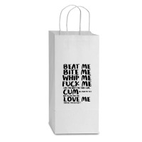 Buy Beat Bite Whip Me Adam Ants Retro Double Wine Paper Bag - 6 1/2 X 3 1/2 X 12 3/8 | Artistshot