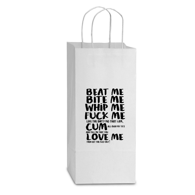 Buy Beat Bite Whip Me Adam Ants Retro Double Wine Paper Bag - 6 1/2 X 3 1/2 X 12 3/8 | Artistshot