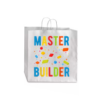 Brick Builder Funny Blocks Building Master Builder Toys Kids T Shirt Jumbo Paper Bag - 18 X 7 X 18 3/4 | Artistshot