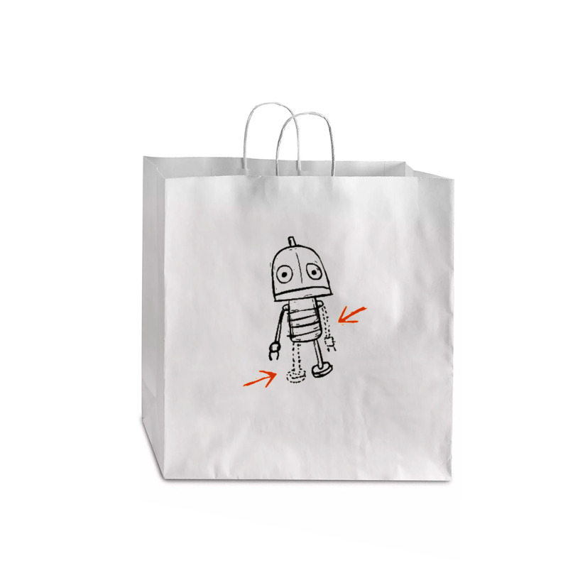 Josef Machinarium Thought Bubble Jumbo Paper Bag - 18 X 7 X 18 3/4 | Artistshot