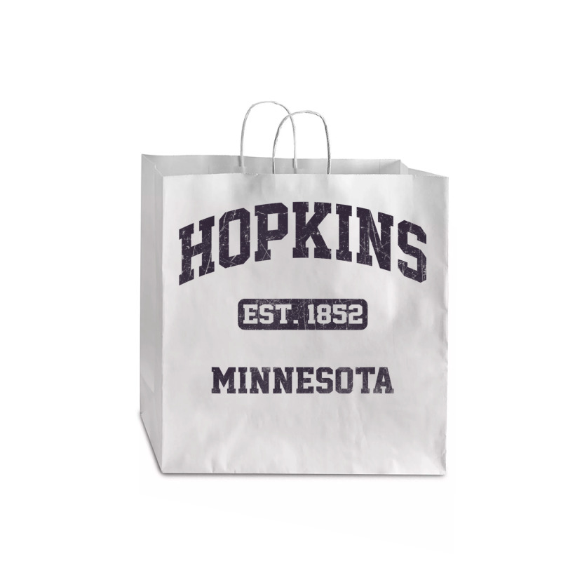 Hopkins Minnesota Mn Vintage State Athletic Style Jumbo Paper Bag - 18 X 7 X 18 3/4 | Artistshot