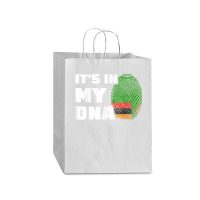 It's In My Dna Zambia Flag Fingerprint Men Women Mart Paper Bag -13 X 7 X 17 | Artistshot