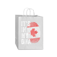 Canada It's In My Dna Cute Canadian Flag Fingerprint Flag Mart Paper Bag -13 X 7 X 17 | Artistshot