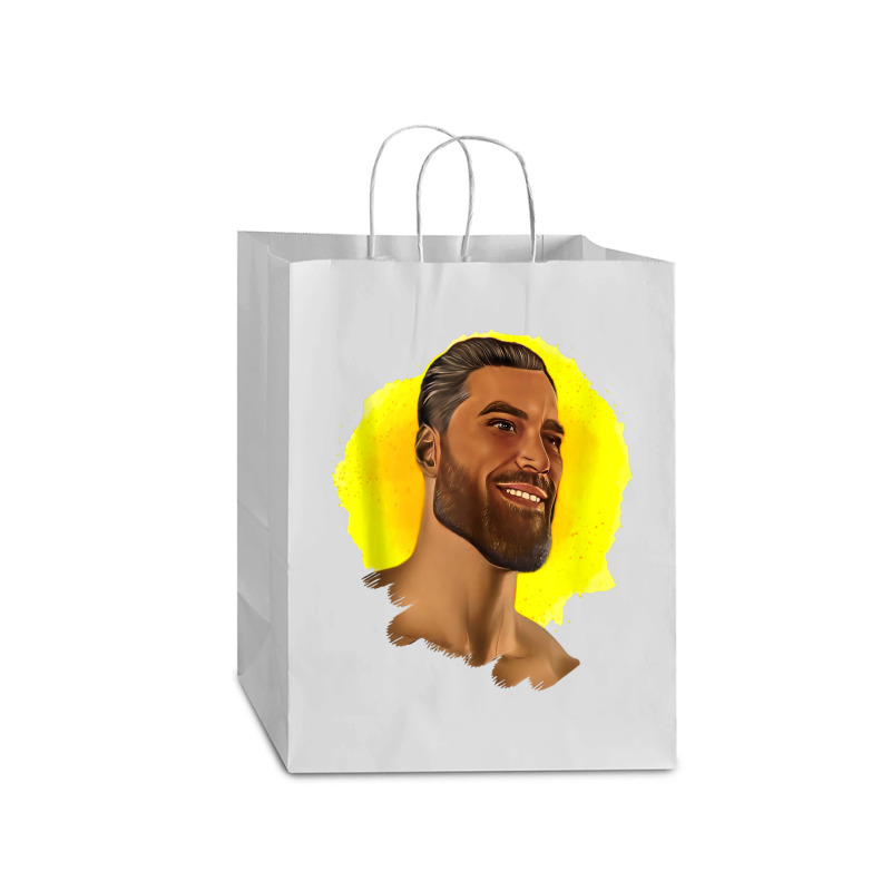 Funny Gigachad Meme Giga Chad Alpha Male Sigma Male Memes Tank Top Mart Paper Bag -13 X 7 X 17 | Artistshot