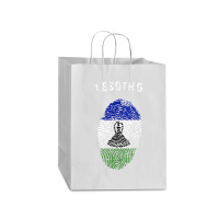 Lesotho Fingerprint Flag Country Pride Heritage Shirt Mart Paper Bag -13 X 7 X 17 | Artistshot