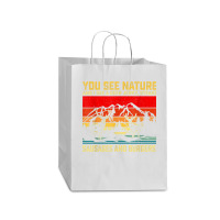 You See Nature And I See A Deer Jerky Funny Hunting Mart Paper Bag -13 X 7 X 17 | Artistshot