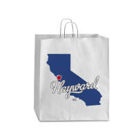 Hayward California Ca Map Queen Paper Bag - 16 X 6 X 19 1/4 | Artistshot