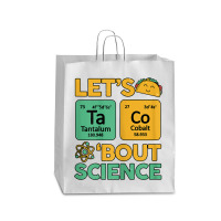 Womens Teacher Shirt Let's Taco Bout Science Cute Chemistry Physics Queen Paper Bag - 16 X 6 X 19 1/4 | Artistshot