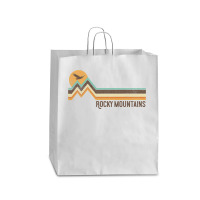 Rocky Mountain National Park 70's Retro Vintage Distressed Queen Paper Bag - 16 X 6 X 19 1/4 | Artistshot