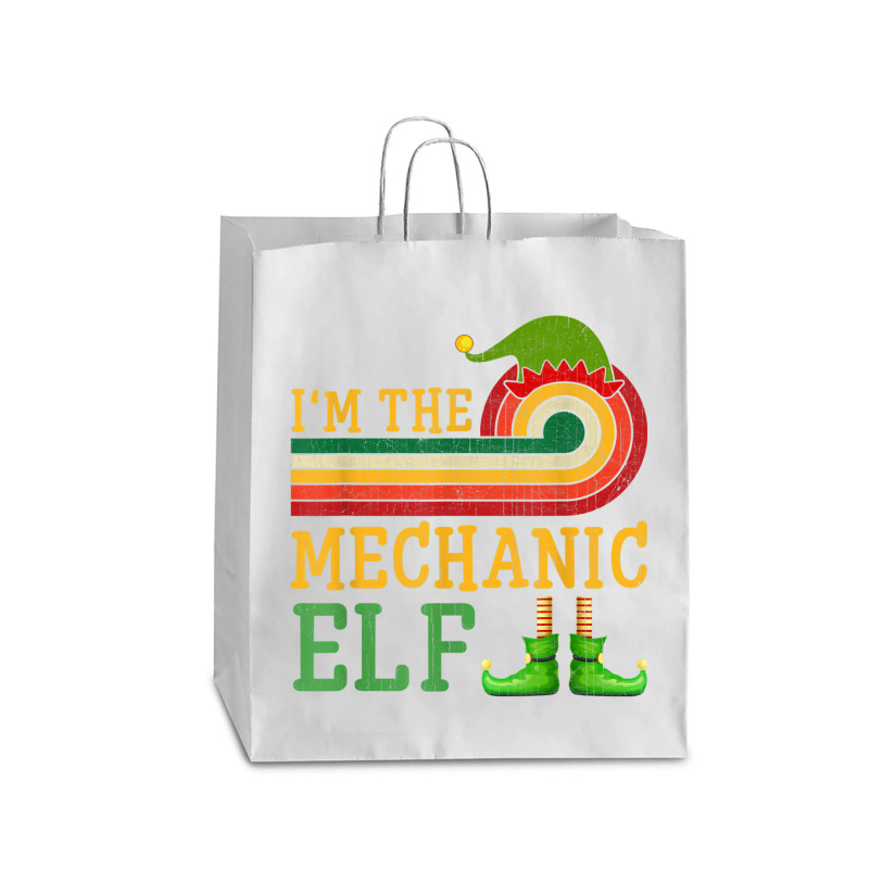 I'm The Mechanic Elf Matching Group Christmas Party Pajama Queen Paper Bag - 16 X 6 X 19 1/4 | Artistshot