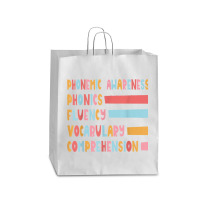 Phonemic Awareness Phonics Fluency Vocabulary Comprehension Queen Paper Bag - 16 X 6 X 19 1/4 | Artistshot