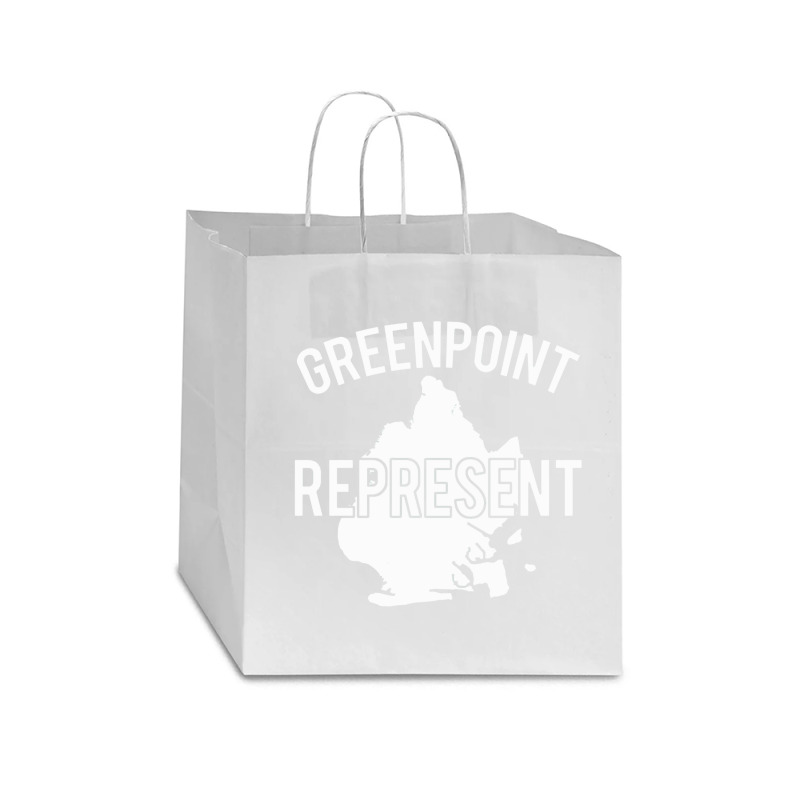 Green Point Rep   Brooklyn Star Paper Bag - 13 X 7 X 13 | Artistshot