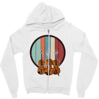 Violin Vintage Zipper Hoodie | Artistshot