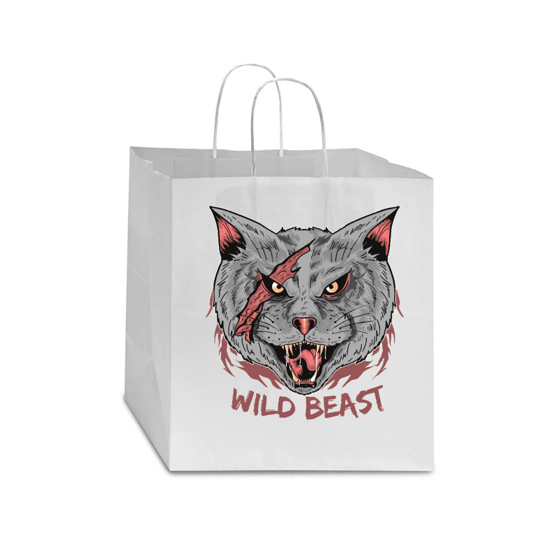 Wild Cat T  Shirt Wild Cat T  Shirt Star Paper Bag - 13 X 7 X 13 | Artistshot